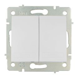 Doble Conmutador/Interruptor 10Ax 250V Serie Europa Solera Erp12Qc