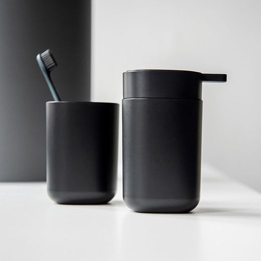 Dosificador De Jabón Davos Negro Mate