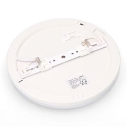 Downlight Ajustable Led Superficie/Empotrar 20 W 2050 Lm, Marco Cromo, 3Cct, Ø22,5Cm