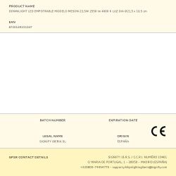 Downlight Led Empotrable Modelo Meson 23,5W 2550 Lm 4000 K Luz Dia Ø21,5 X 10,5 Cm