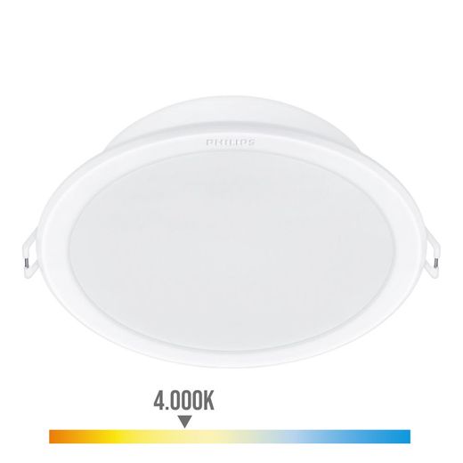 Downlight Led Empotrable Modelo Meson Color Blanco 23,5 W 4000 K 2550 Im Ø21,5 Cm, Pack 2 Unidades