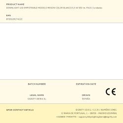 Downlight Led Empotrable Modelo Meson Color Blanco 5,5 W 550 Im, Pack 3 Unidades