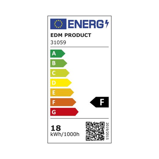Downlight Led Empotrable, Redondo, 18 W, 3Cct, 1820 Lm,  Marco Aluminio, Ø22,3 Cm