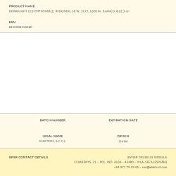 Downlight Led Empotrable, Redondo, 18 W, 3Cct, 1820 Lm, Marco Blanco, Ø22,3 Cm