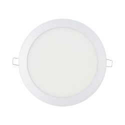 Downlight Led Empotrable Redondo 20 W Luz Dia 4000 K 1500 Lm Cromado Ø 22,5 Cm