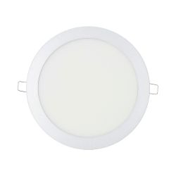Downlight Led Empotrable Redondo 20 W Luz Fría 6400 K 1500 Lm Cromado Ø22,5 Cm