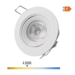 Downlight Led Empotrable Redondo 5 W 4000 K 380 Lm Luz Día Color Blanco Ø9 Cm
