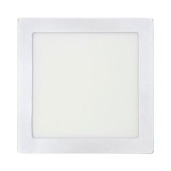 Downlight Led Superficie Cuadrado Cromado 20 W 1500 Lm 4000 K Luz Dia 22 X 22 X 3 Cm