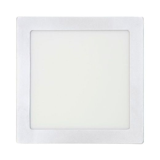 Downlight Led Superficie Cuadrado Cromado 20 W 1500 Lm 4000 K Luz Dia 22 X 22 X 3 Cm