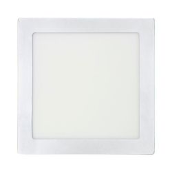 Downlight Led Superficie Cuadrado Cromado 20 W 1500 Lm 6400 K Luz Fria 22 X 22 X 3,5 Cm