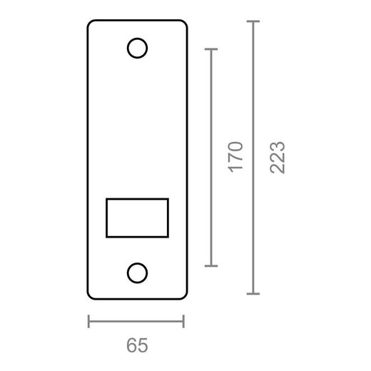 Embellecedor Para Recogedor Pr06 Aluminio, 65 X 6 X 223 Mm