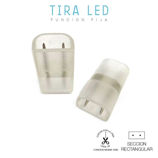 Empalme Recto Para Dos Tiras De Led