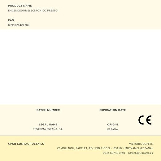 Encendedor Electrónico Presto