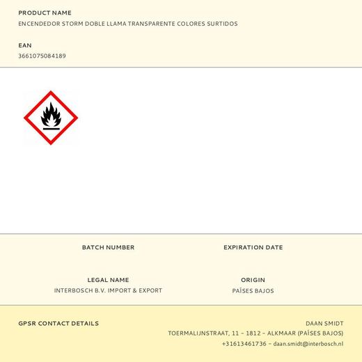 Encendedor Storm Doble Llama Transparente Colores Surtidos