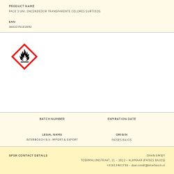 Encendedor Transparente Colores Surtidos, Pack 3 Uds