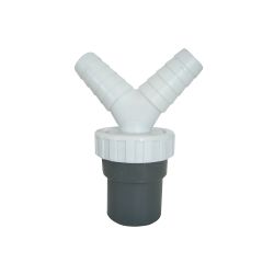 Enlace Mixto Tubos Lisos Doble Toma Plastico Pvc