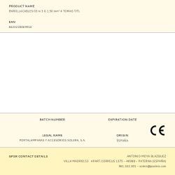 Enrollacables 03 M 3 G 1,50 Mm² 4 Tomas T/Tl