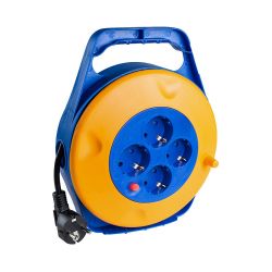 Enrollacables 10 M 3 G 1,50Mm²  4 Tomas Bipolares Con T/Tl