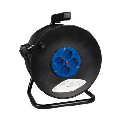 Enrollacables 25 M 3 G 1,50 Mm² 4 Tomas Bipolares Con T/Tl