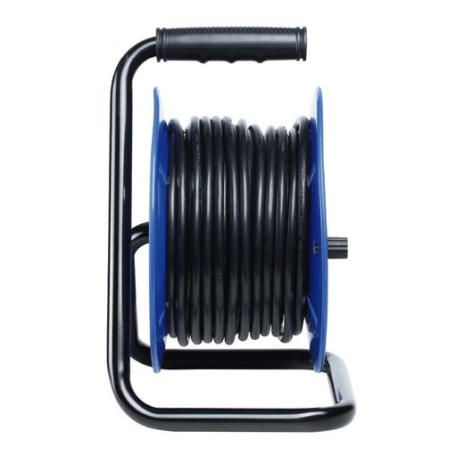 Enrollacables 50 M 3 G 1,50 Mm² 4 Tomas Bipolares Con T/Tl Con Protector Térmico