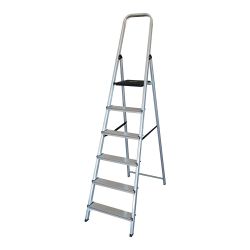 Escalera Domestica Aluminio 6 Peldaños