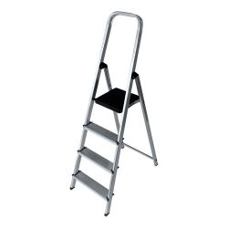 Escalera Domestica De Aluminio 4 Peldaños