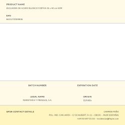 Escuadra De Acero Blanco Fortex 25 X 40 Cm Edm