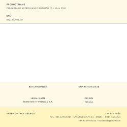 Escuadra De Acero Blanco Robusto 20 X 30 Cm Edm