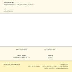 Escuadra De Acero Zincado Fortex 33 X 50 Cm