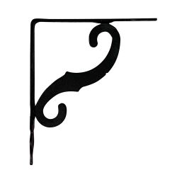 Escuadra Ornamental Plm05 Negro 155 X 110 Mm