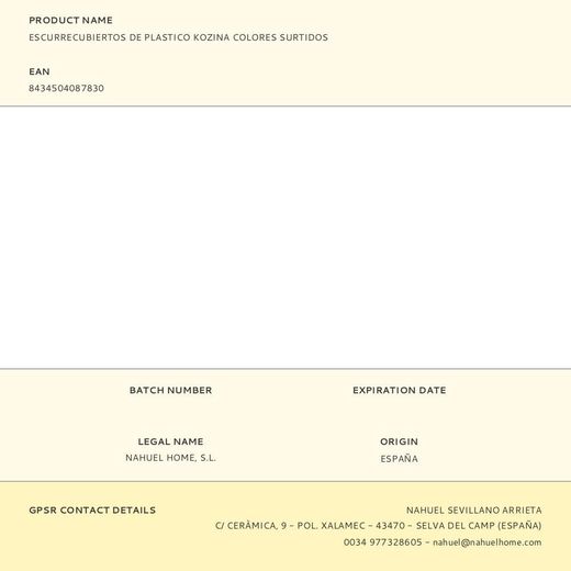 Escurrecubiertos De Plástico Colores Surtidos 16 X 7 X 14 Cm