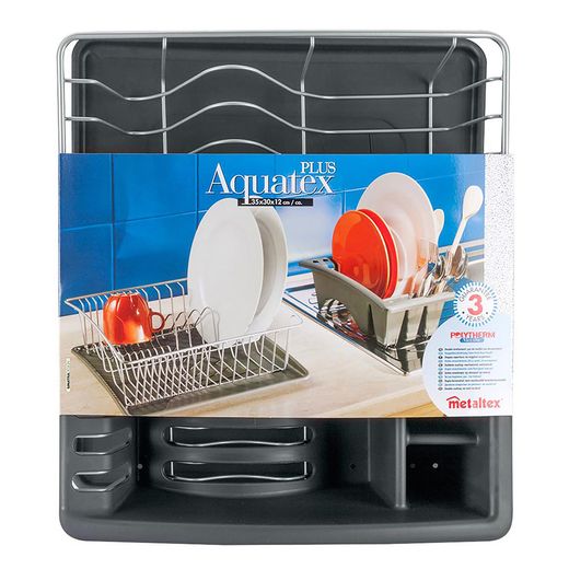 Escurreplatos Con Bandeja Extraible 35 X 30 X 11 Cm