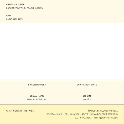 Escurreplatos Plegable 29 X 37 Cm