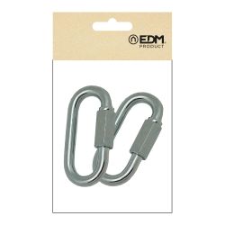 Eslabón Rápido Esl01, Acero Galvanizado, 6 Mm. 2 Unidades