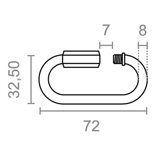 Eslabón Rápido Esl01, Acero Galvanizado, 8 Mm