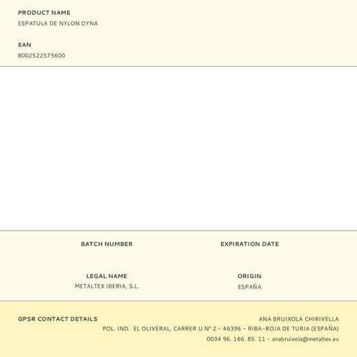 Espátula De Nylon Dyna