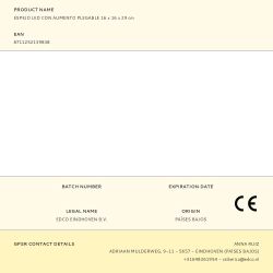 Espejo Led Con Aumento Plegable 16 X 16 X 29 Cm