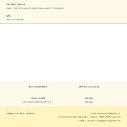 Espejo Retrovisor De Bebé Para Asiento Trasero