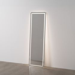 Espejo Vestidor Con Luz Led Decoración 50 X 3 X 160 Cm