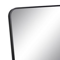 Espejo Vestidor Negro Aluminio-Cristal 56 X 3 X 165 Cm