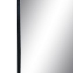 Espejo Vestidor Negro Aluminio-Cristal 56 X 3 X 165 Cm