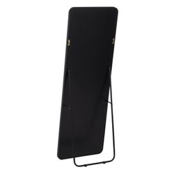 Espejo Vestidor Negro Aluminio-Cristal 56 X 3 X 165 Cm