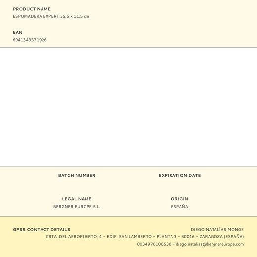 Espumadera De Nylon Expert 35,5 X 11,5 Cm