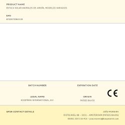 Estaca Solar Animales De Jardín, Modelos Variados