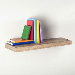 Estanteria Con Fijación Invisible 60 X 25 Cm Roble Blanco