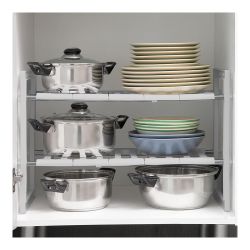 Estantería Extensible De 2 Estantes Para Fregadero Shibblek 37,5 - 66,5 Cm