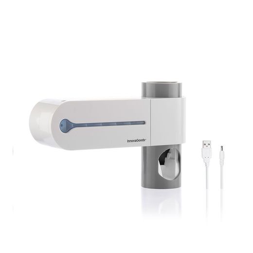 Esterilizador Uv De Cepillos Dentales Con Soporte Y Dispensador De Dentífrico