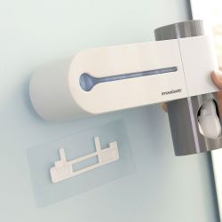 Esterilizador Uv De Cepillos Dentales Con Soporte Y Dispensador De Dentífrico