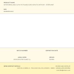 Estor Enrollable Clip & Fix Gris Asfalto 75 X 180 Cm