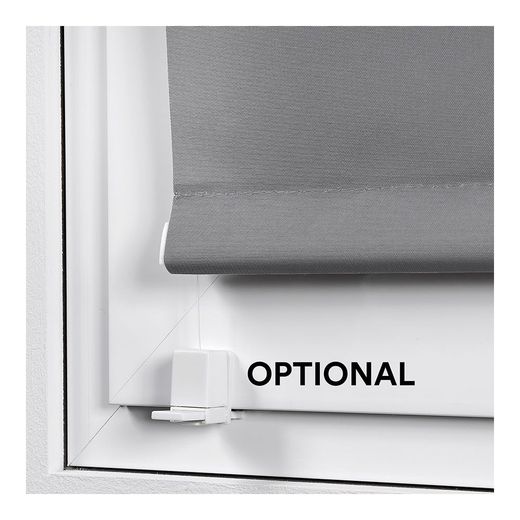 Estor Enrollable Clip & Fix Gris Asfalto 90 X 180 Cm